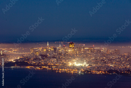 view to San Francisco by night