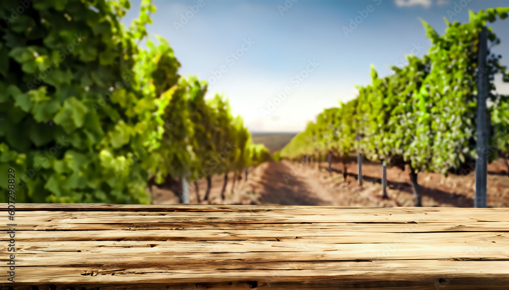 fence and grass vineyard background, texture, wallpaper, Desk ,AI generated