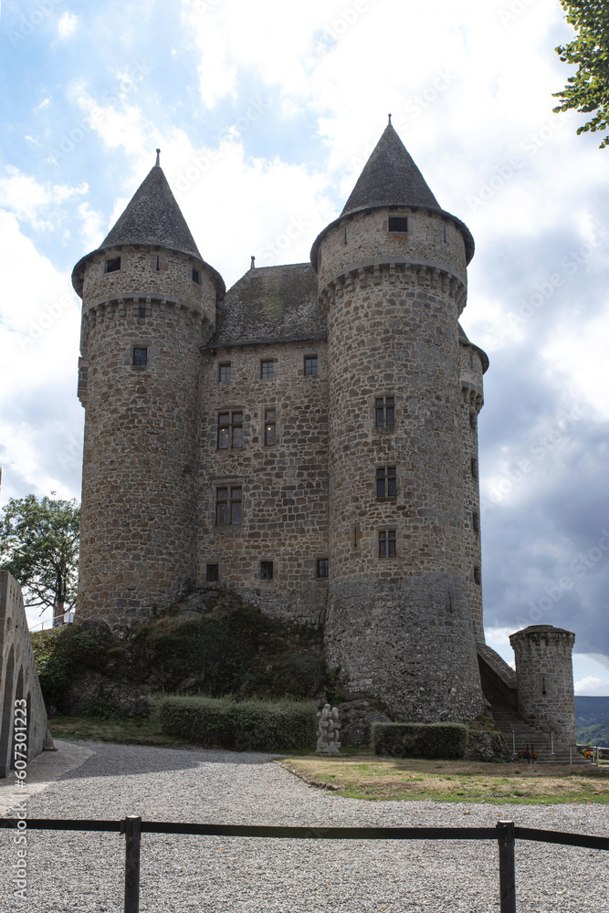 Val Castle in the Cantal region of France Val Castle in the Cantal region of France