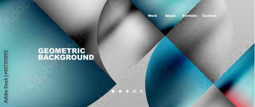Overlapping circles abstract background template