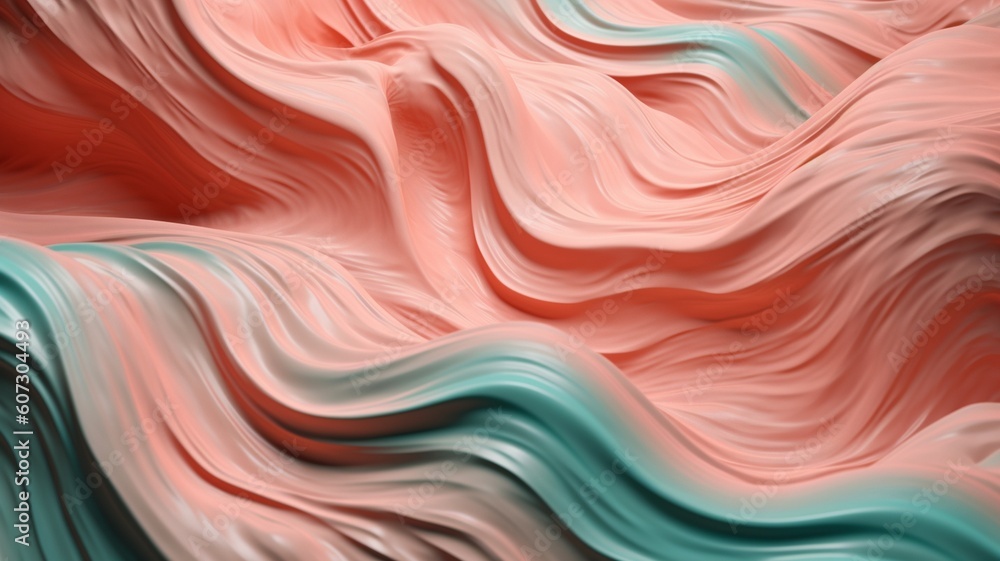 Obraz premium Soft and liquid color waves background Generative AI