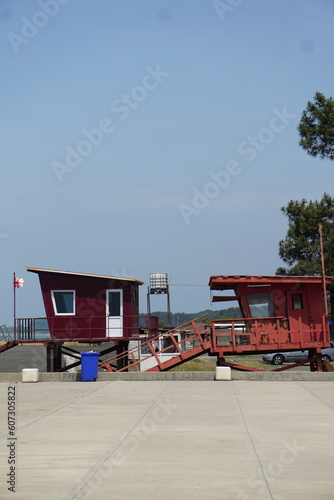 lifeguard hut on the beach