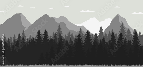 Alaska vector silhouette background