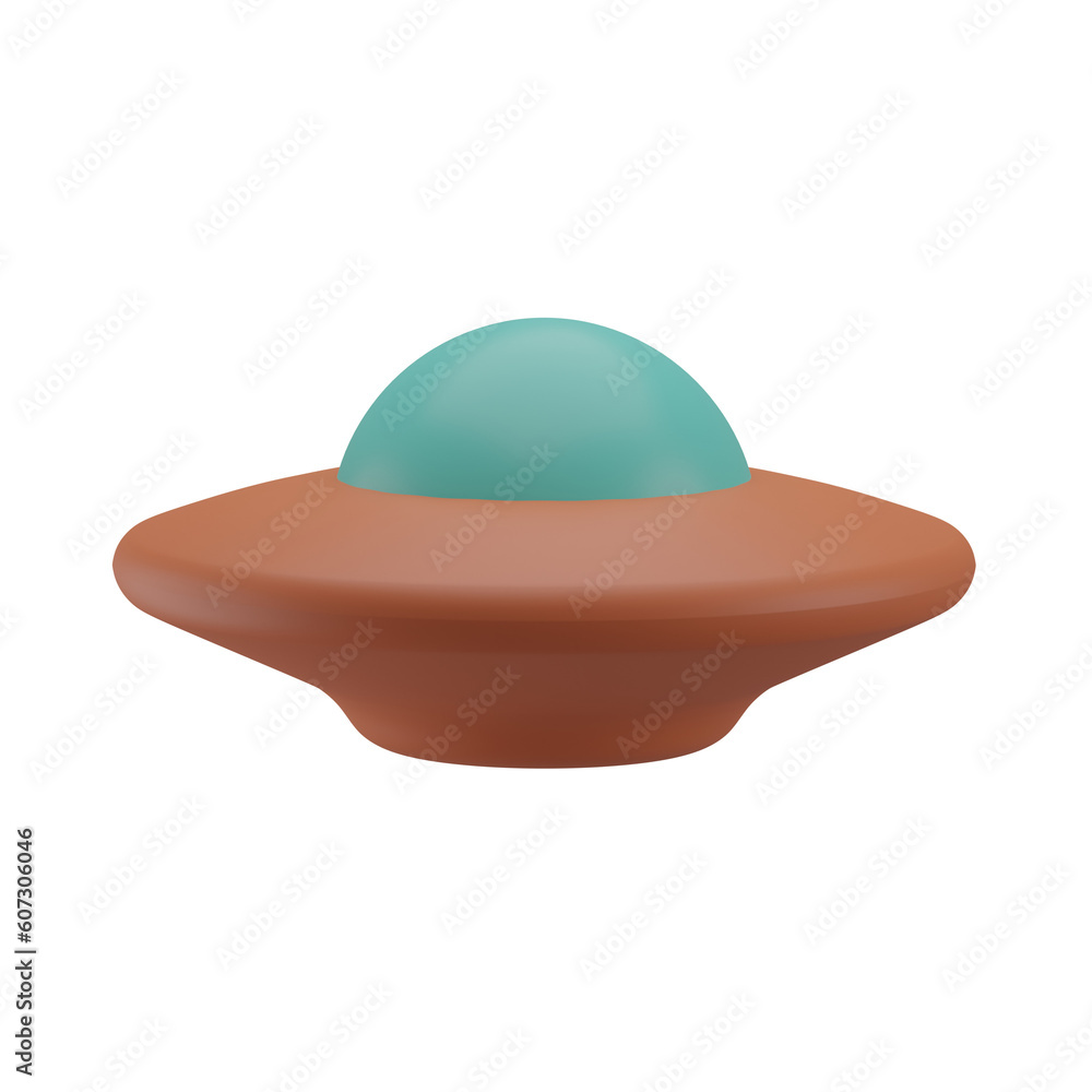 Fototapeta premium 3D UFO Illustration
