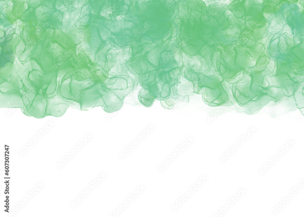 Obraz premium Abstract green hand painted watercolour background