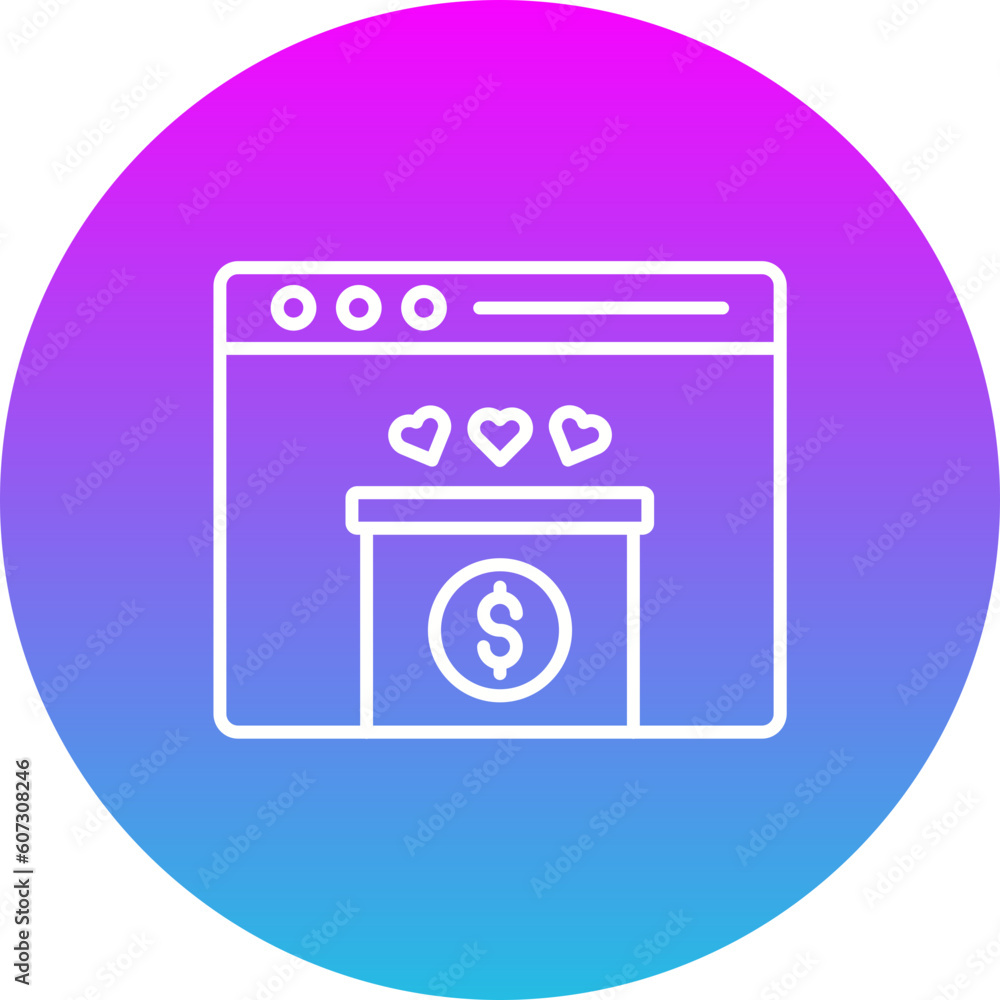 Online Donation Icon Online Donation Icon