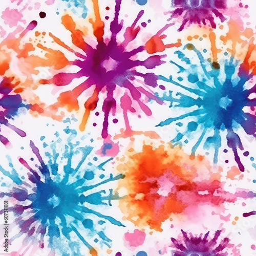  Tie-dye seamless repeat pattern [Generative AI]