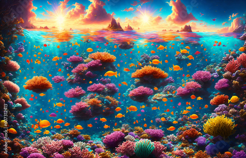 Wallpaper Mural The world in the heart of the ocean Torontodigital.ca