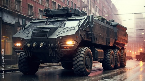 Military Armored Transport Vehicle