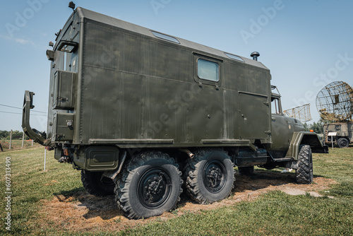 Old soviet utility truck 