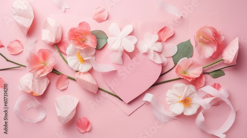 Bouquet of beautiful spring flowers Generative AI