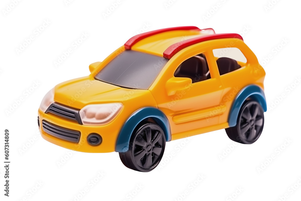 toy car isolated on white
