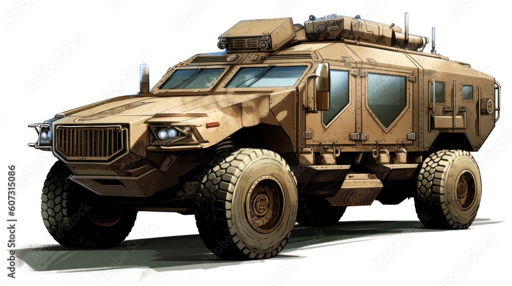 Military Armored Transport Vehicle