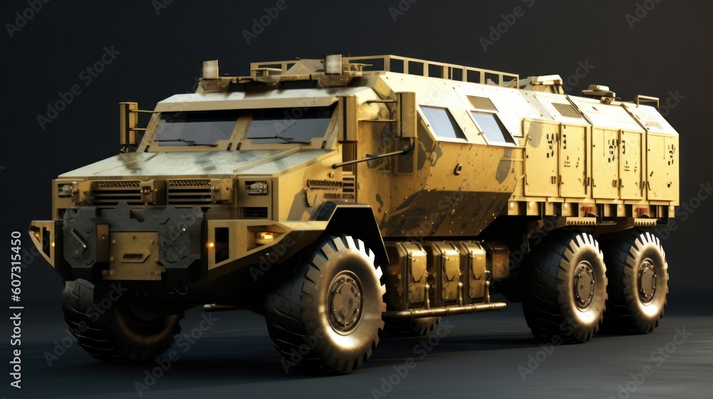 Military Armored Transport Vehicle