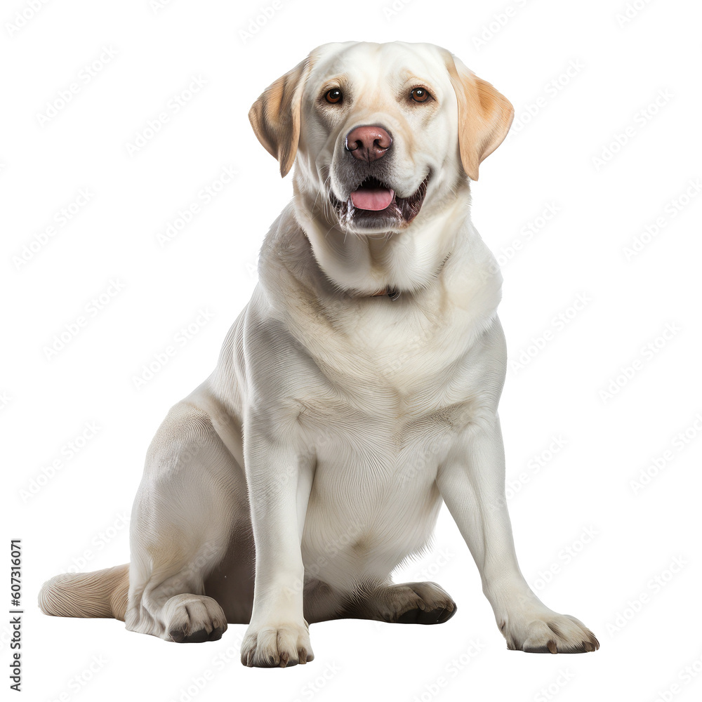 Labrador Retriever dog isolated on white