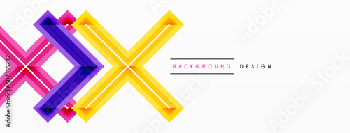 Minimal geometric background cross line. Design for wallpaper, banner, background, landing page, wall art, invitation, prints, posters