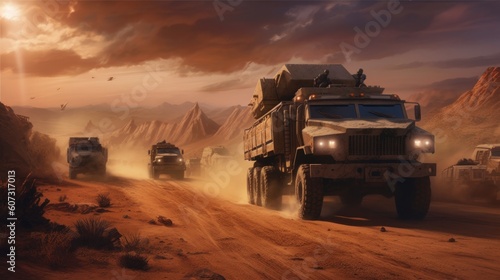 Military Cover The Convoy Game Artwork © Damian Sobczyk