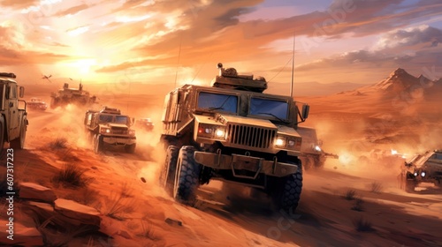 Military Cover The Convoy Game Artwork © Damian Sobczyk