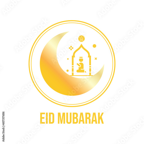 Vector Icon Eid Mubarak Ramadan collection of Islamic religious elements