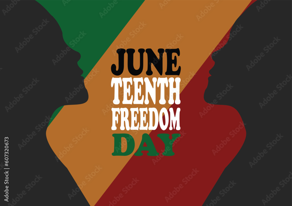 June Teenth Freedom Day. Vector illustration. Suitable for greeting card, poster and banner. June Teenth Freedom Day. Vector illustration. Suitable for greeting card, poster and banner.