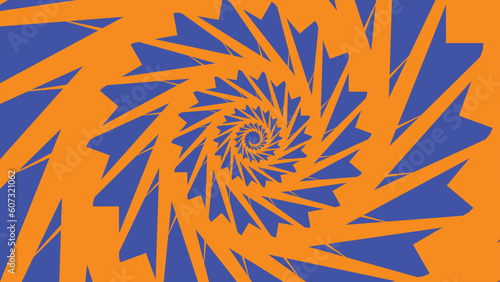 Optical illusion Psychedelic pattern hypnotic surreal abstract background Vector illustration