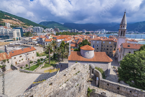 View from Old Town, historic part of Budva, Montenegro