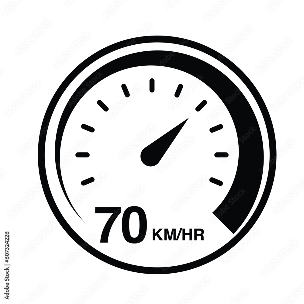 70 km per hour speedometer icon vector illustration eps 70 km per hour speedometer icon vector illustration eps