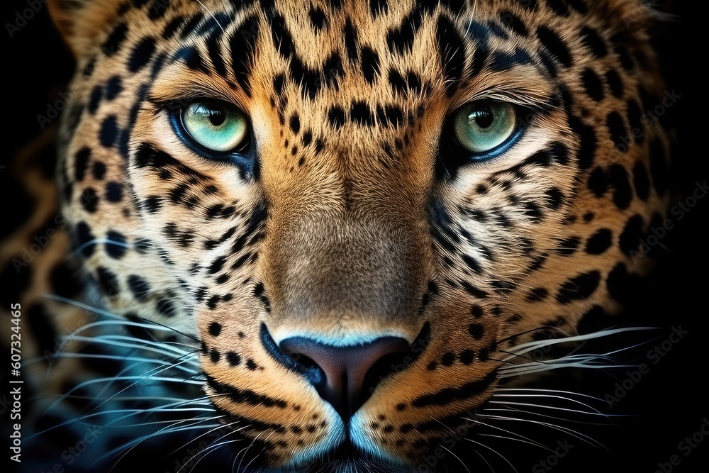 Obraz premium close up portrait of leopard