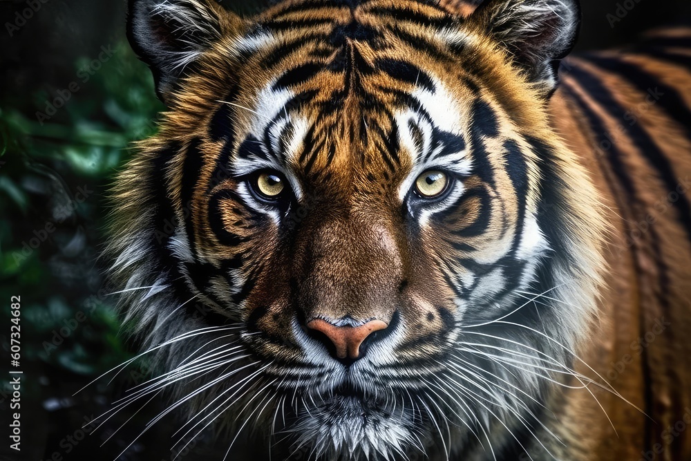 Naklejka premium portrait of a bengal tiger