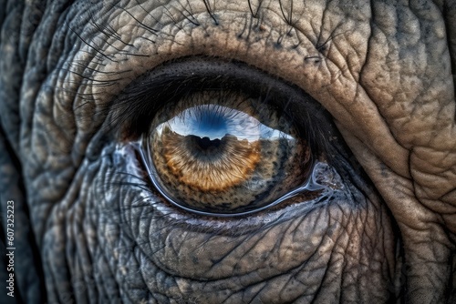 close up of an elephant eye © Man888