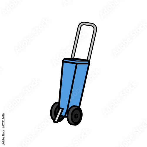 青色のラインカー.