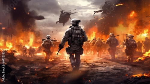 Military Game Artwork