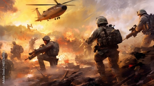 Military Game Artwork