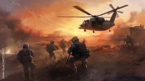 Military Game Artwork