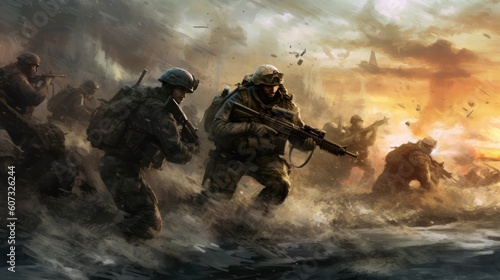 Military Game Artwork