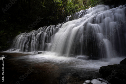 New Zealand scenic waterfall landscape 
