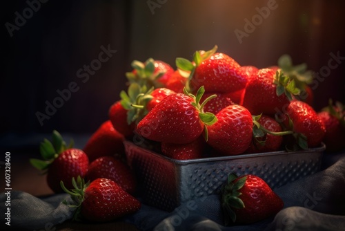 Juicy Delights of a Red Strawberries