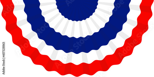 American Flag Bunting Illustration