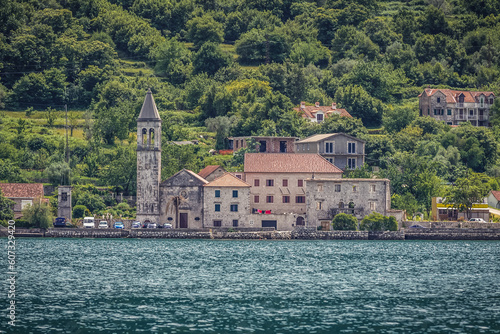 Donji Stoliv town in Kotor Bay on Adriatic Sea, Montenegro