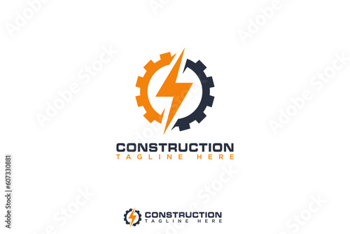 Contractor construction company logo design