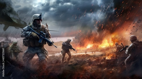 Military Game Artwork