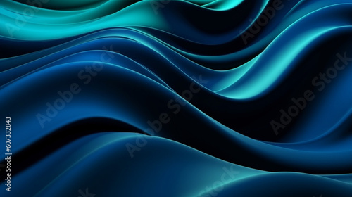 abstract green and blue background with waves © iv work