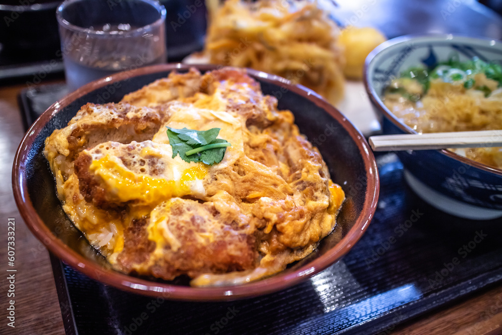 カツ丼 日本の丼もの 和食イメージ カツ丼 日本の丼もの 和食イメージ