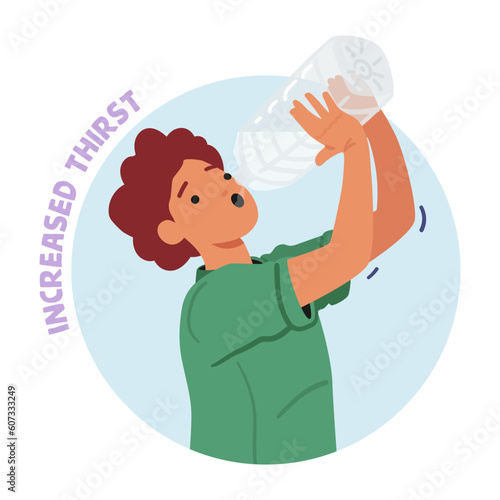 Female Character Feel Excessive Thirst, A Common Symptom Of Diabetes, Is Characterized By An Unquenchable Need For Fluid