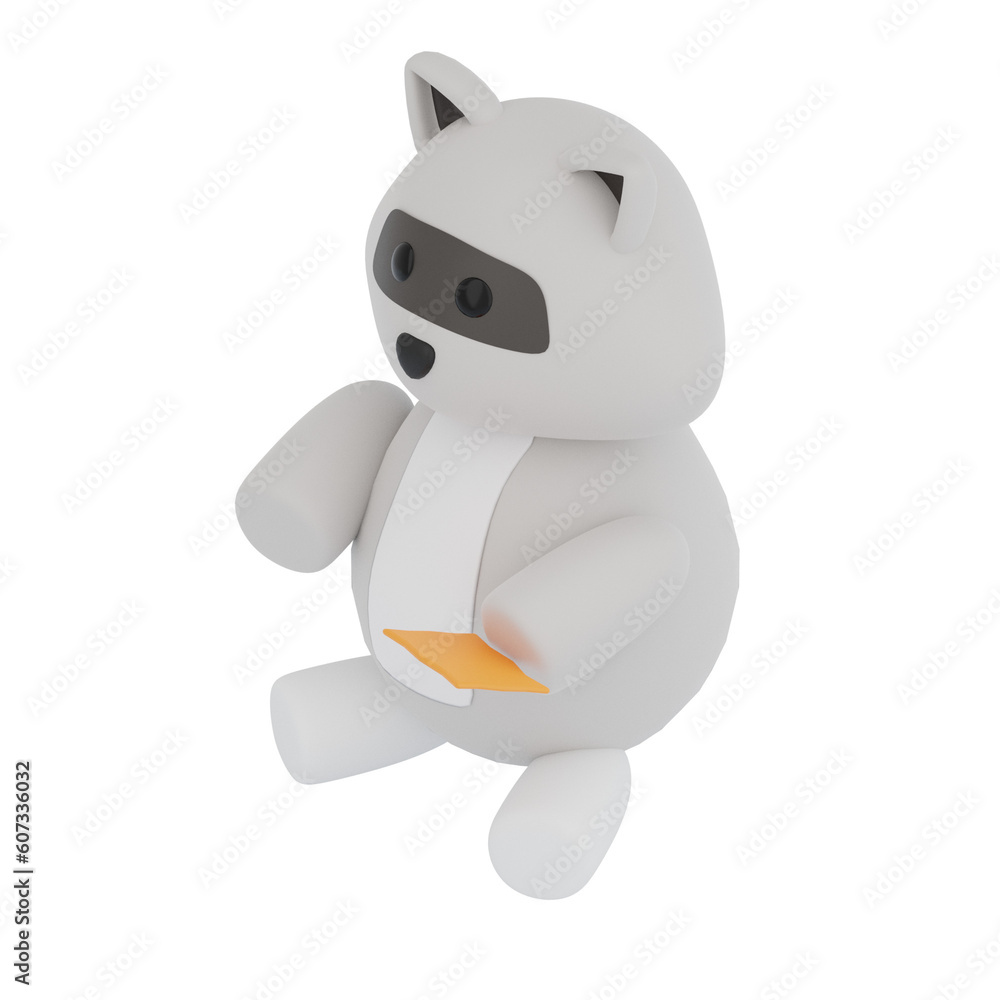 3D Racoon Illustration 3D Racoon Illustration