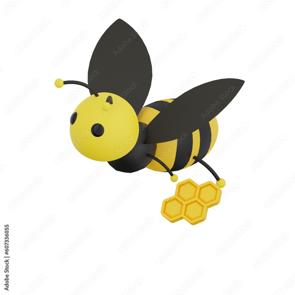 Obraz premium 3D Bee Illustration