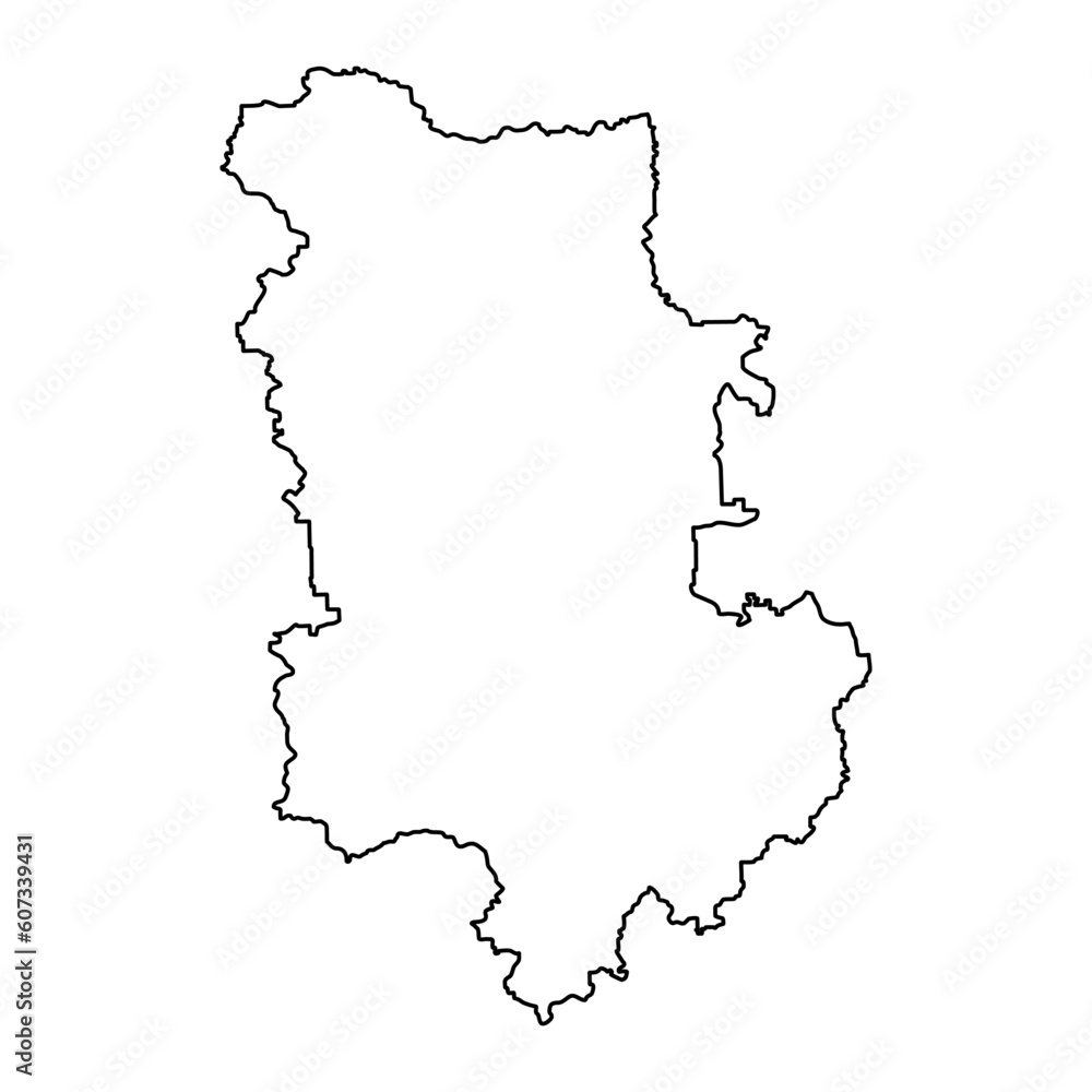 Plovdiv Province map, province of Bulgaria. Vector illustration.