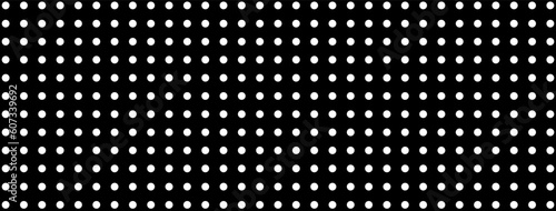 Dot pattern vector. Polka dots on a black background. EPS 10
