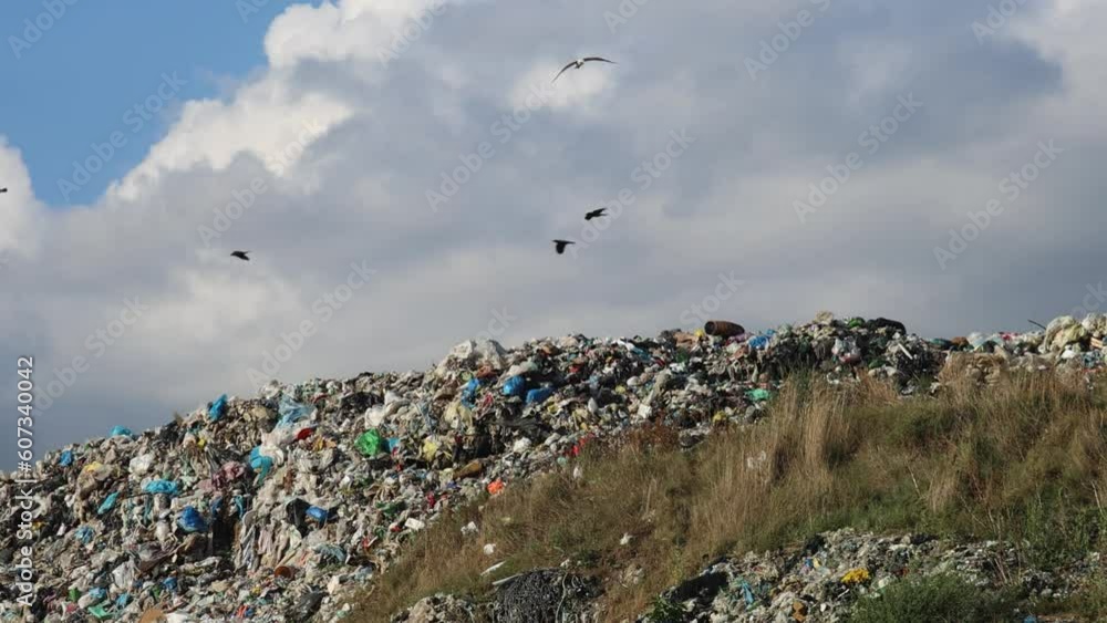 Mountain of Garbage Waste Trash City Dump Site Landfill Mountain of Garbage Waste Trash City Dump Site Landfill