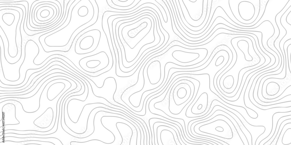 Abstract pattern with lines. Abstract sea map geographic contour map and topographic contours map background. Abstract white pattern topography vector background. Topographic line map background.